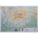 Slovensko - nástěnná plastická mapa 100 x 70 cm Varianta: bez rámu, Provedení: plastická mapa – Zboží Dáma
