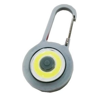 Přívěsek na klíče na batoh LED COB šedá