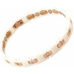 Klenoty Budín dámský ploškový zlatý náramek ze žlutého zlata H819 – Zboží Dáma