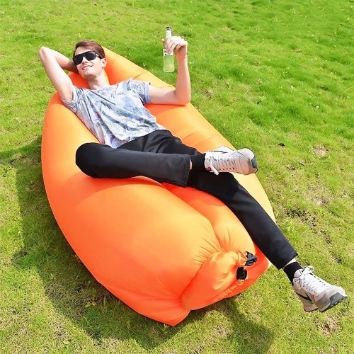 Nafukovací vak Lazy bag jednovrstvý - oranžový