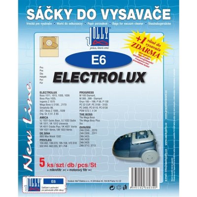 Jolly E 6 (5+1+1ks) do vysav. ELECTROLUX – Zboží Mobilmania