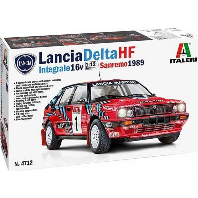 Italeri Model Kit auto 4712 Lancia Delta HF Integrale Sanremo 1989 1:12 – Hledejceny.cz