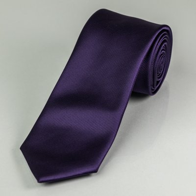AMJ kravata pánská proužkovaná KU0019 tmavě fialová – Zboží Mobilmania