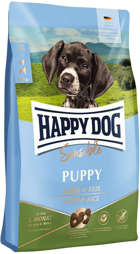 Happy Dog Supreme Sensible Puppy jehněčí maso s rýží 2 x 10 kg