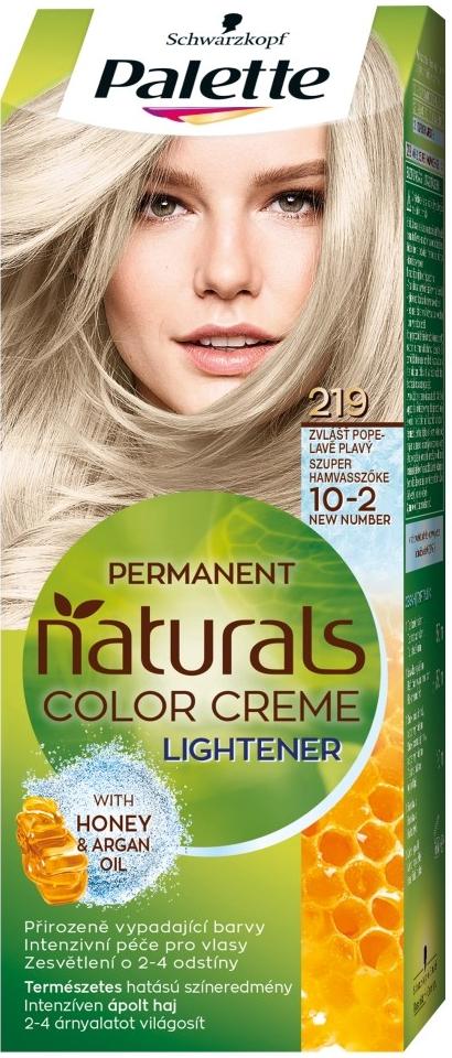 Palette Permanent Naturals Color Creme barva na vlasy Zvlášť Popelavě Plavý  219/10-2 od 99 Kč - Heureka.cz