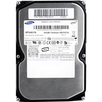 Samsung 40GB PATA IDE/ATA 2,5", SP0401N