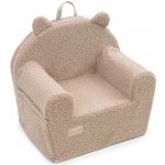 ALBERO MIO Dětské křeslo COTTON MUSLIN & BOUCLE karamel – Zboží Dáma