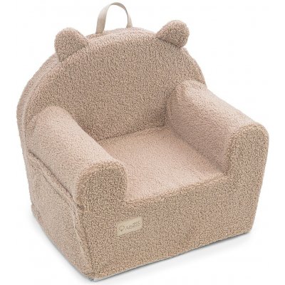 ALBERO MIO Dětské křeslo COTTON MUSLIN & BOUCLE karamel – Zboží Dáma