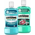 Listerine Duo Coolmint + Clean & Fresh ústní voda 2 x 500 ml – Zbozi.Blesk.cz