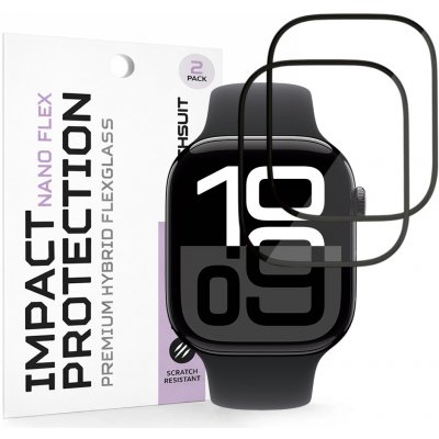 Techsuit Nano Flex (2 pack) Apple Watch 10 46mm / 11 46mm černá 174529 – Zboží Živě