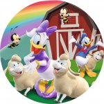 1x Daisy – s Donaldem na farmě u stodoly – jedlý papír na dort – Hledejceny.cz