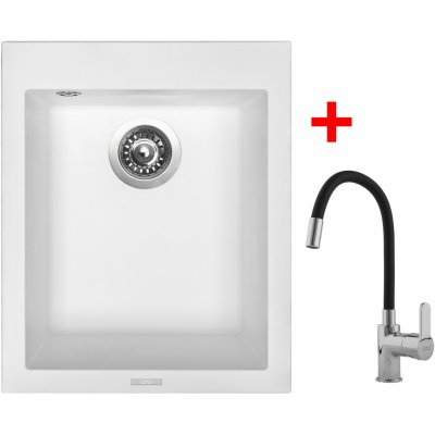 Sinks G8528 Set CUBE 410 Milk + FLEXIA /černá – Sleviste.cz