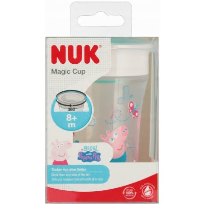 Nuk Magic Cup hrnek s víčkem Peppa Pig 230 ml – Zboží Dáma