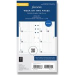 Filofax Týdenní kalendář 2025, týden/ 2 strany, Aj horizontální, náplň osobních diářů A6 – Zbozi.Blesk.cz