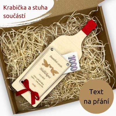 PanDatel Svatební dar - peníze - LÁHEV VÍNA – Sleviste.cz