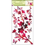 Anděl Samolepka na zeď - rubínová větev - 60 x 32 cm - 935 – Hledejceny.cz