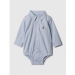 GAP Baby košilové body oxford Modrá – Zboží Mobilmania