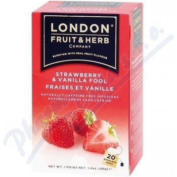 London Fruit & Herb ovocný čaj Jahoda vanilka 20 sáčků