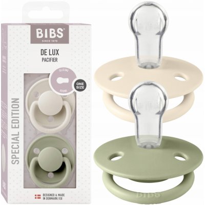 Bibs De Lux silikon Ivory sage 2 ks