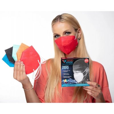 Good Mask respirátor FFP2 barevný mix 10 ks – Zboží Dáma