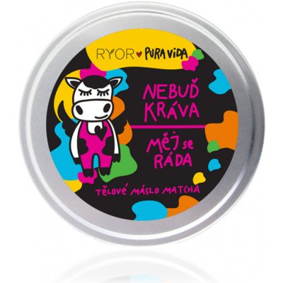 PuraVida výživné tělové máslo s vůní zeleného čaje Matcha Nebuď kráva 200 ml – Zboží Dáma