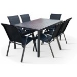 Nábytek Texim Set Viking L + 6x černé křeslo RAMADA – Sleviste.cz