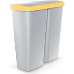 Pro Compacta Q DUO popelavý se žlutým víkem 50l – Hledejceny.cz