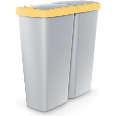 Pro Compacta Q DUO popelavý se žlutým víkem 50l – Hledejceny.cz