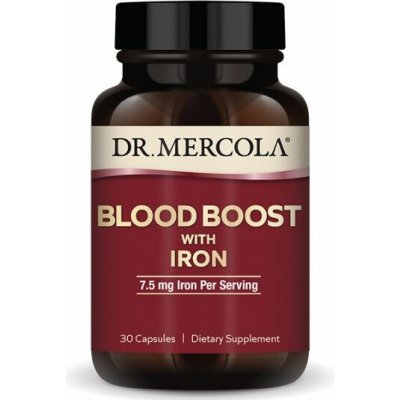 Dr. Mercola Boost with Iron, železo 7,5 mg 30 kapslí – Hledejceny.cz