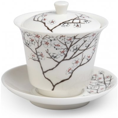 TeaLogic Bílá třešeň porcelánový Gaiwan Zhong bílý 120 ml – Zboží Dáma