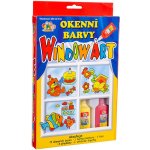 SMT Creatoys Okenní barvy 5x20ml s konturou se třpytkami + předlohy v krabici 16x26x2,5cm – Hledejceny.cz
