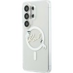 Karl Lagerfeld IML KC Script MagSafe pro Samsung Galaxy S26 Ultra průhledný KLHMS26L5HKSCAH – Zboží Živě