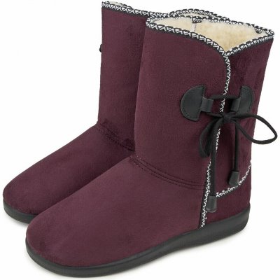 Vlnka dámské válenky s ovčí vlnou vínová velikost obuv dospělí – Zboží Dáma