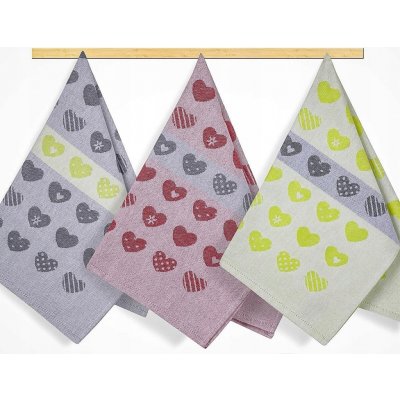 Brotex Kuchyňská utěrka 50 x 70 cm srdíčka – Zbozi.Blesk.cz