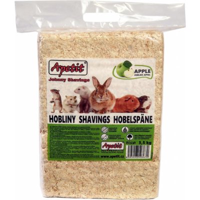 Apetit podestýlka hoblinová s vůní jablka Johnny Shavings Apple 3,5 kg – Hledejceny.cz