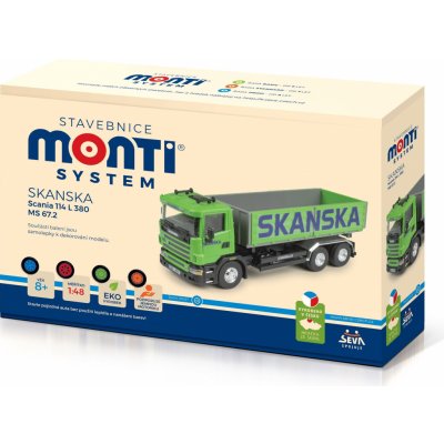 Monti System Stavebnice SEVA MS 67,2 Skanska Scania 114 L 8592812106725 1:48 – Hledejceny.cz