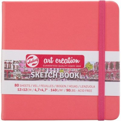 Royal Talens Skicák Sketch Book 140g/m, 80 listů 12x12cm korálový – Sleviste.cz