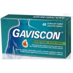 GAVISCON POR 250MG/133,5MG/80MG TBL MND 48 – Zboží Mobilmania