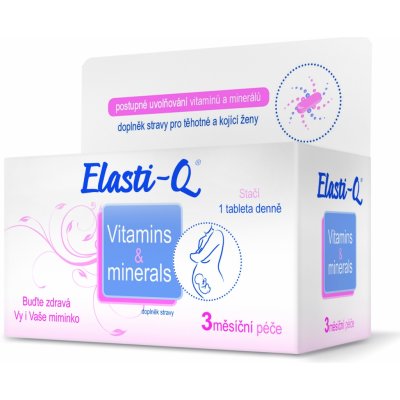 Elasti-Q Vitamins & Minerals s postupným uvolňováním 90 tablet – Zboží Mobilmania