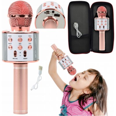 Karaoke bluetooth mikrofon s reproduktorem – Zboží Dáma
