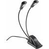 Lampičky na knihy Konig & Meyer 12246 Music stand light Double4 LED FlexLight black