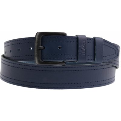 Black Hand pánský kožený opasek 003-40 modrý – Sleviste.cz