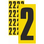 Čísla samolepicí 2 samolepící vinylová fólie velikost znaku 150 mm – Zboží Dáma