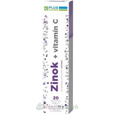 Plus Lékárna Zinek + vitamín C 20 ks – Hledejceny.cz