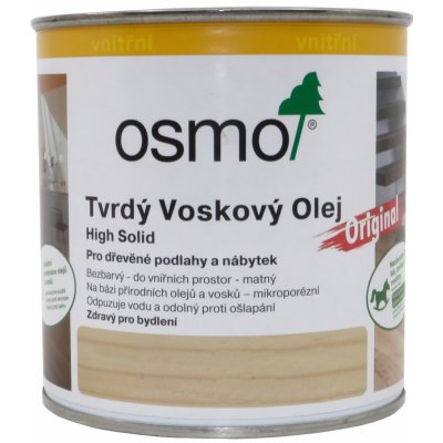 Osmo 3065 Tvrdý voskový olej Original 0,375 l Bezbarvý polomat – Zboží Mobilmania
