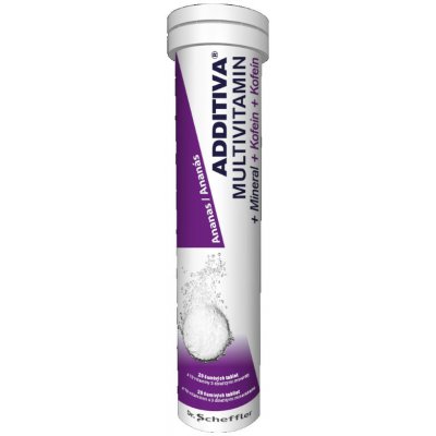 Additiva multivit.+miner.+kofein tablet eff.20 ananas – Hledejceny.cz