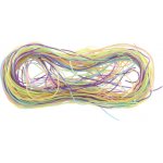 Provázky zaplétací třpytivé set 35ks barevné bužírky 105cm v sáčku – Zboží Mobilmania