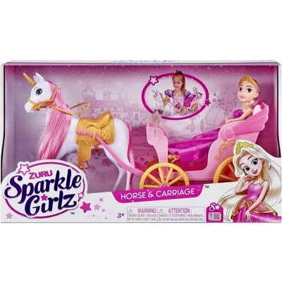 ZURU Sparkle Girlz Princezna v kočáru s koněm 31 cm – Zboží Dáma