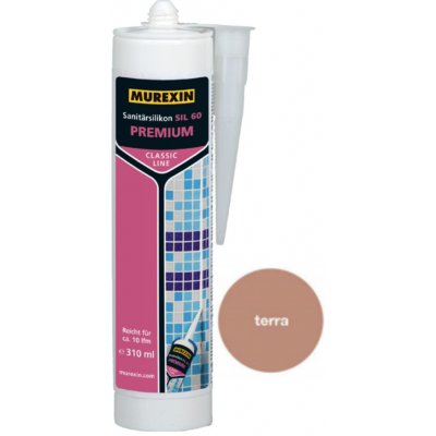 Murexin SIL 60 sanitární silikon 310 g terra – Zboží Mobilmania