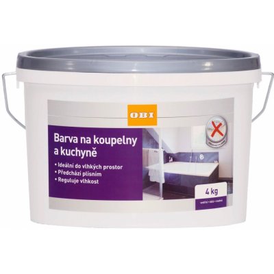 OBI Barva na koupelny a kuchyně 4 kg bílá matná – Zboží Mobilmania